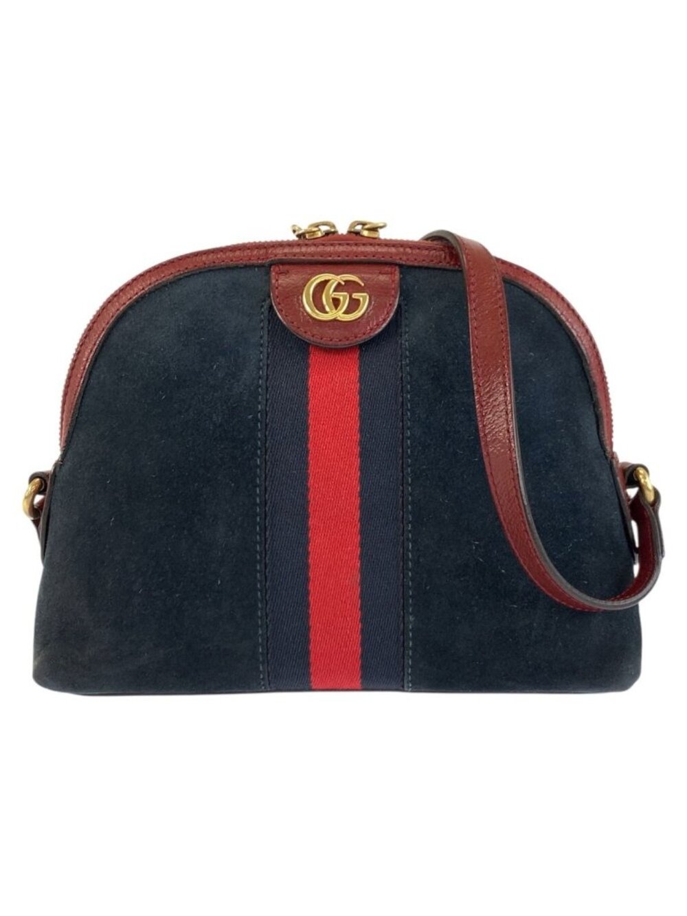 Gucci Sherry Line Ophidia Navy Red Gold Shoulder Bag Pochette